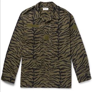 Saint Laurent Zebra Print Field Jacket. Like New, worn once. Mint Cond. $2280